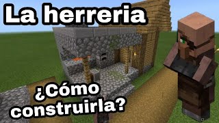 Cómo HACER 👉 LA HERRERÍA en MINECRAFT [upl. by Narret]