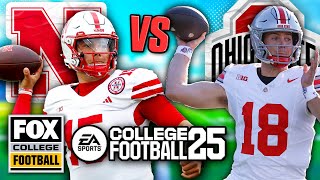 Nebraska vs No 4 Ohio State Big Noon Kickoff  College Football 25 Simulation [upl. by Nwahsor]