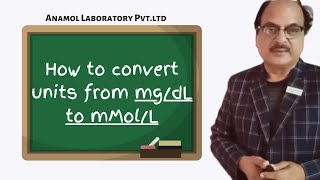 How to convert units from mgdL to mMolL [upl. by Tanya196]