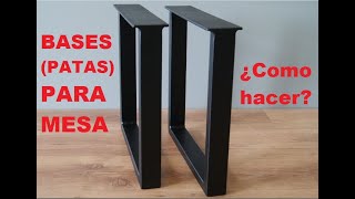 Bases patas para Mesa [upl. by Tirrell]