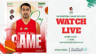 SHABAB ALAHLI VS AL JAZIRA  UAE BASKETBALL LEAGUE 20242025 [upl. by Uaeb349]