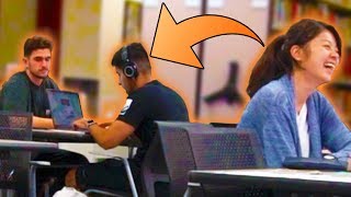 Blasting EMBARRASSING Songs In The Library PRANK [upl. by Shabbir494]