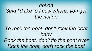 Hues Corporation  Rock The Boat Lyrics [upl. by Neemsaj]