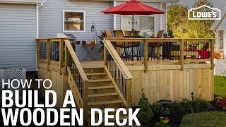 Learn How To Build a Deck with Wood  DIY Projects [upl. by Fougere962]