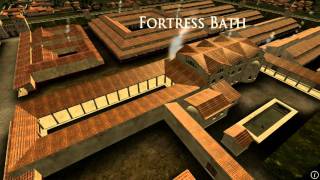 Animation of ancient Roman Fort in Caerleon Wales [upl. by Jule]