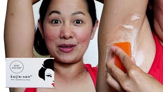 Kojie San Soap Review  Underarm Whitening First Impression  Beautymagz [upl. by Weikert944]