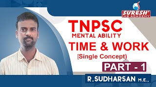 Aptitude  Time amp Work  Part  1  Sudharsan  Suresh IAS Academy [upl. by Nollahs]