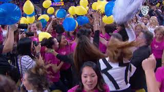 Legendary Gymnastics coach Valorie Kondos Field gets dance party sendoff from UCLA [upl. by Ahsinat560]