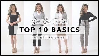 10 WORKWEAR ESSENTIALS Every Woman Needs to Own  How to Start Your First Work Wardrobe  Miss Louie [upl. by Adamec]