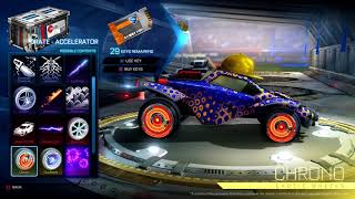 ACCELERATOR CRATE OPENING  Showcase  Rocket League [upl. by Reseta]