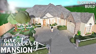 Roblox  Bloxburg  One Story Family Mansion [upl. by Eendyc]