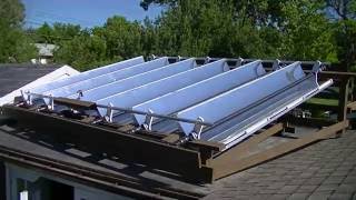 Solar Parabolic Reflector Collector Pool Water Heater [upl. by Stutsman732]