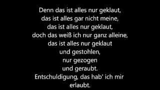 Die Prinzen  Alles nur geklaut  lyrics [upl. by Lehcsreh]