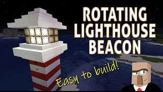 Minecraft ROTATING LIGHTHOUSE BEACON  Easy to Build [upl. by Rhianna402]