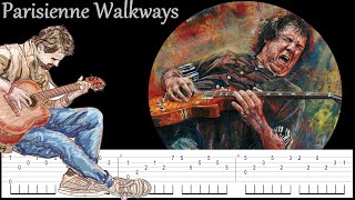 Parisienne Walkways  Gary Moore  Fingerstyle  tab and tuto guitar [upl. by Ellegna905]