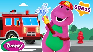 Barney  Here Comes The Firetruck SONG with LYRICS [upl. by Aiden]