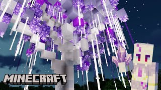 Minecraft  Tree  Building An Amethyst Tree [upl. by Salsbury427]