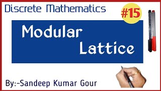 Modular Lattice  Discrete Mathematics in Hindi [upl. by Annam190]