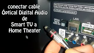 Cómo Conectar y desconectar Cable Óptico Digital Audio [upl. by Solraced]