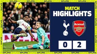 Arsenal win FEISTY North London Derby  HIGHLIGHTS  Spurs 02 Arsenal [upl. by Millie]