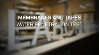 Water Penetration Test  Microporous vs Monolithics Membranes  Rothoblaas [upl. by Ailaht365]