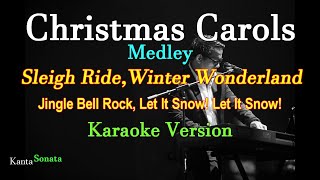 Christmas Carols Medley  Karaoke Version [upl. by Johnathan]