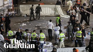 Chaotic scenes as crush kills dozens at religious festival in Israel [upl. by Wightman]