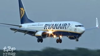 Ryanair Emergency Landing Gear Problem EIDWF London Stansted Airport EasyJet Goaround Boeing 737 [upl. by Emmalee]