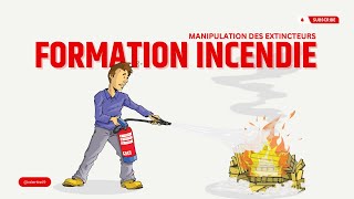 Formation incendie alertis Manipulation des extincteurs et évacuation [upl. by Anaujait]