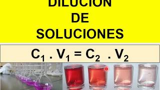 DILUCION DE SOLUCIONES facil [upl. by Imailiv]