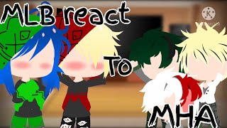 ✨  MLB react to MHA  ✨ Part 1 [upl. by Kopaz]