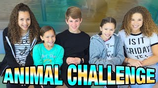 Animal Challenge MattyBRaps amp Haschak Sisters [upl. by Richard298]