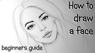 HOW TO DRAW FACES FOR BEGINNERS EASY TUTORIAL [upl. by Caswell]