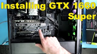 How To Install and Configure a Graphics Card  EVGA GTX 1660 Super [upl. by Willabella]