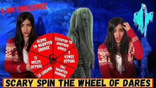 Scary Spin the Wheel Dares Challenge Dont TRY THIS [upl. by Latty]