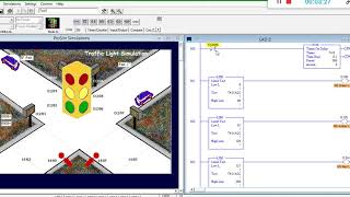 Simple Traffic Light PLC Program [upl. by Stetson]