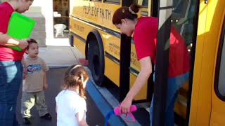 Two Year Olds Trip to Bus on Fun Friday [upl. by Oinotnas922]