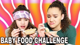 Baby Food Challenge Haschak Sisters [upl. by Edin521]