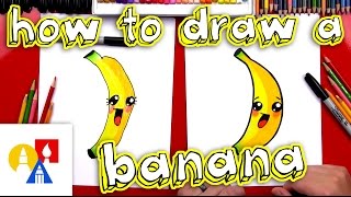 How To Draw Cartoon Banana [upl. by Zane]