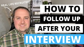 How To Follow Up After An Interview [upl. by Glad]