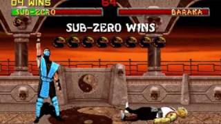 Mortal Kombat 2  SubZero Arcade playthrough [upl. by Obola]