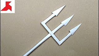 DIY 🔱  How to make a TRIDENT from A4 paper [upl. by Keung656]