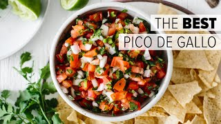 PICO DE GALLO  How to Make Authentic Mexican Salsa Recipe [upl. by Hassett55]