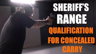 Sheriffs Range Qualification Test for Concealed Carry [upl. by Vinita556]