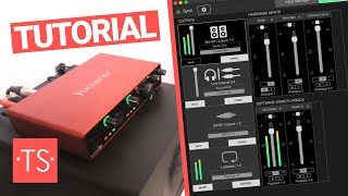 How to use the Focusrite Scarlett 8i6 3rd Gen and the Focusrite Control software with Ableton Live [upl. by Adnaw791]