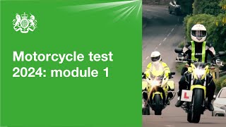 Motorcycle test 2024  module 1 official DVSA guide [upl. by Carli]