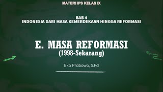 MASA REFORMASI 1998SEKARANG [upl. by Fabrienne855]