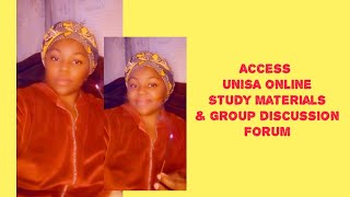 How to access UNISA study material online amp Group discussion [upl. by Yrekcaz]