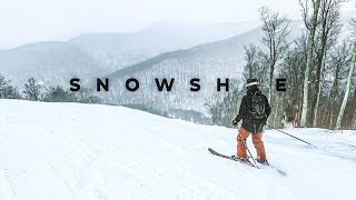 Snowshoe Mountain Skiing in 4K Cinematic  POWDER IN WEST VIRGINIA  100 Subscriber Special [upl. by Giffie]