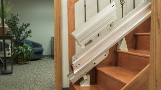 Power amp Manual Folding Stair Lift Rails  Bruno® [upl. by Goda]